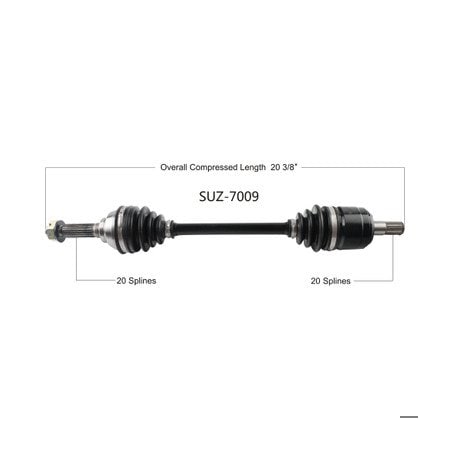 Wide Open OE Replacement CV Axle for SUZUKI FRONT R LTA400F EIGER 02-07 SUZ-7009